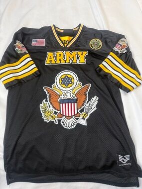 Rapid Dominance Black Army Embroidered Jersey- Large